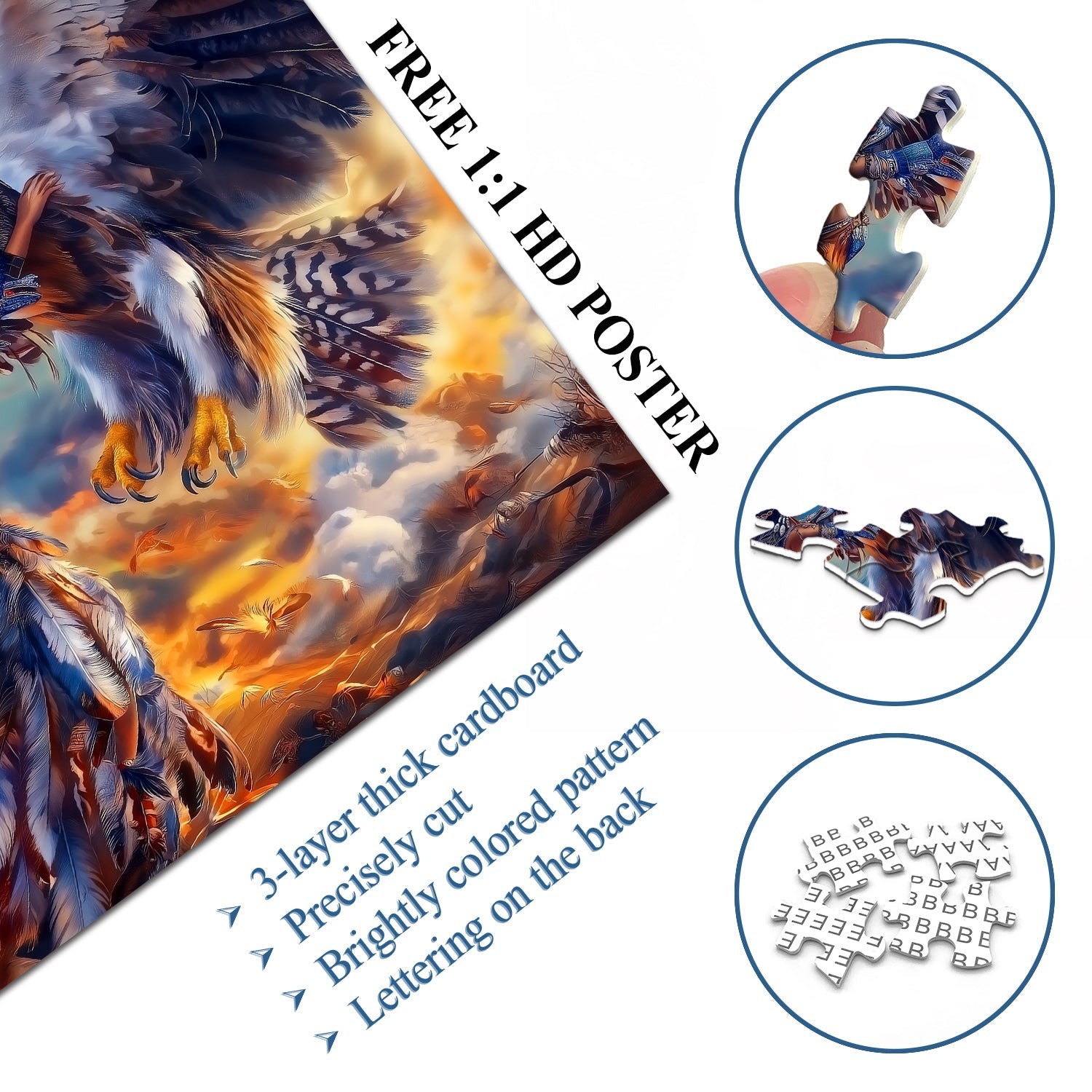 Eagle Spirit Abraza Jigsaw Puzzle 1000 piezas