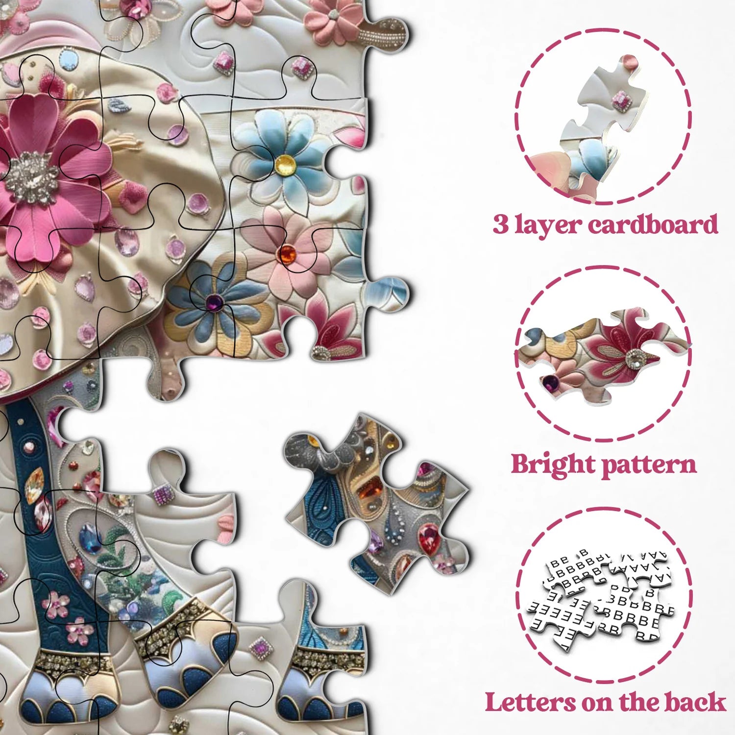 Puzzle elefante diamante 1000 pezzi
