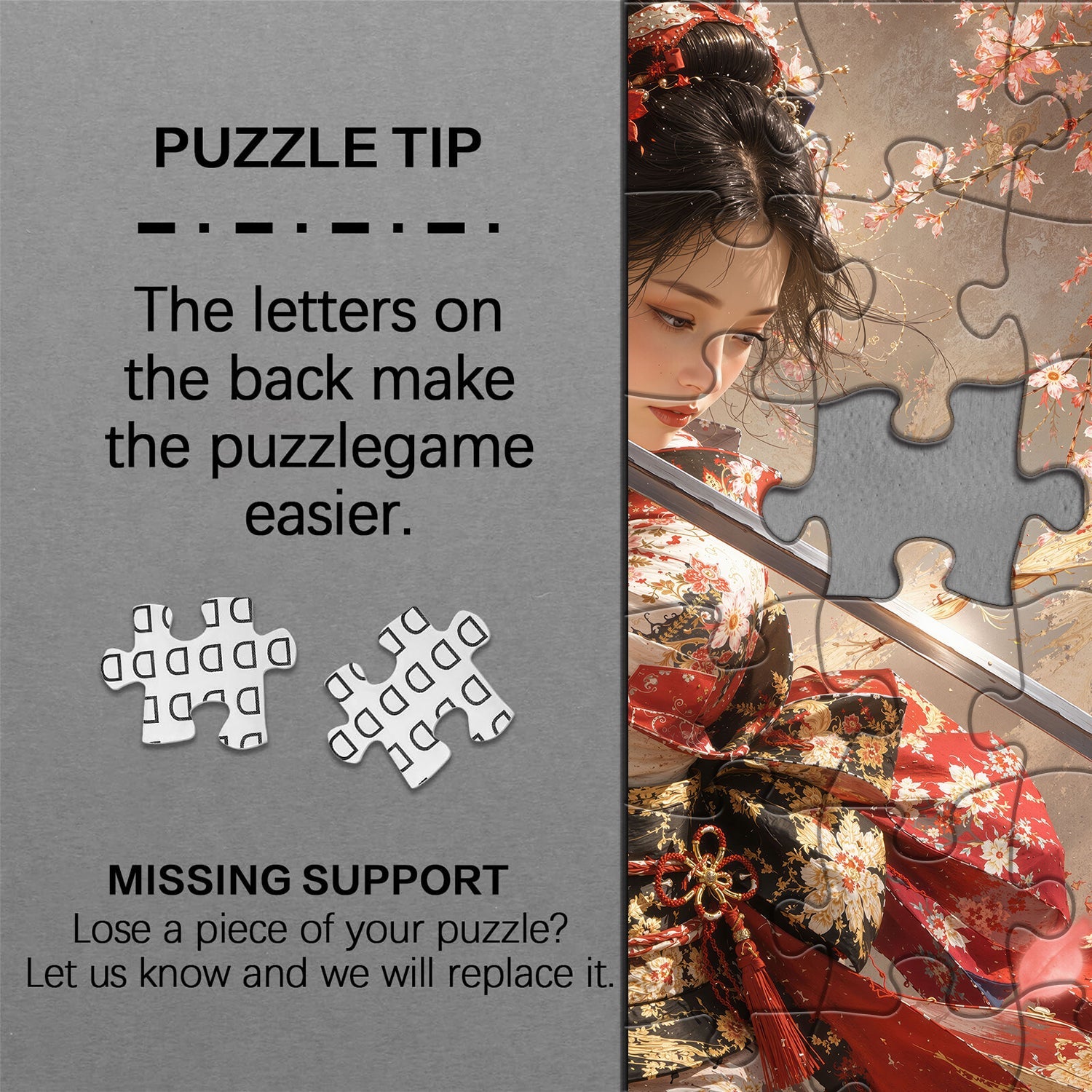 Sakura Katana Lady Jigsaw Puzzle 1000 Pieces