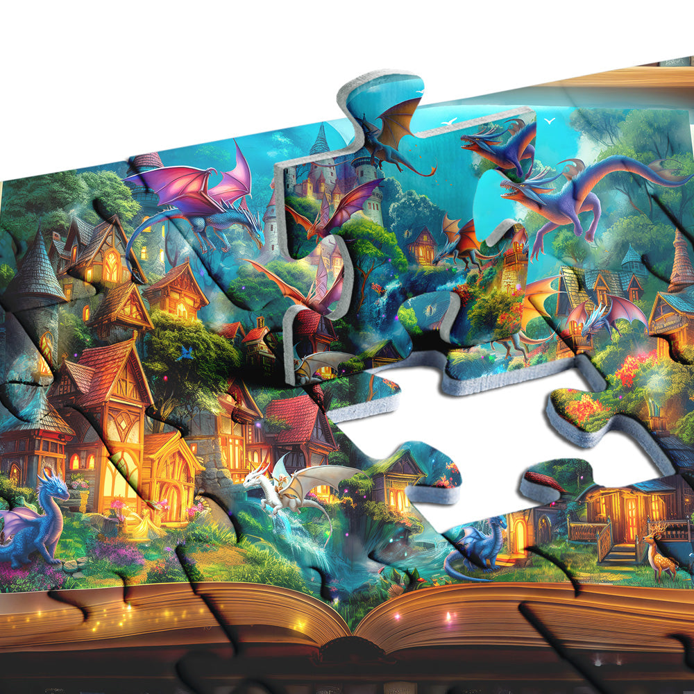 Enchanted Dragon Castle Jigsaw Puzzle 1000 Pieces