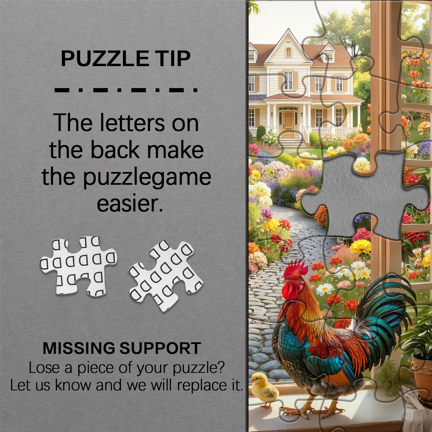 Countryside Window Scene Jigsaw Puzzle 1000 Pieces