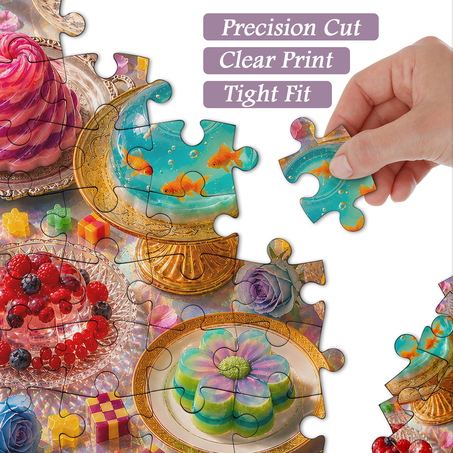 Translucent Vintage Jelly Feast Jigsaw Puzzle 1000 Pieces