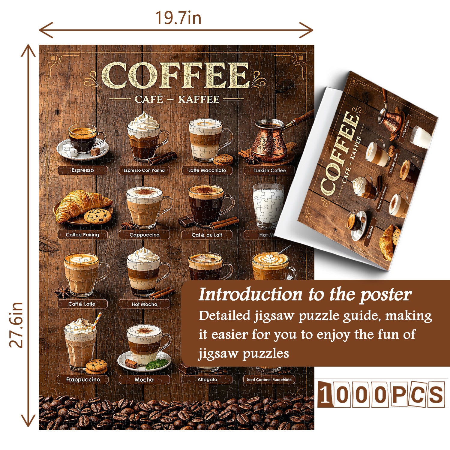 Cozy Café Vibes Jigsaw Puzzle 1000 Pieces