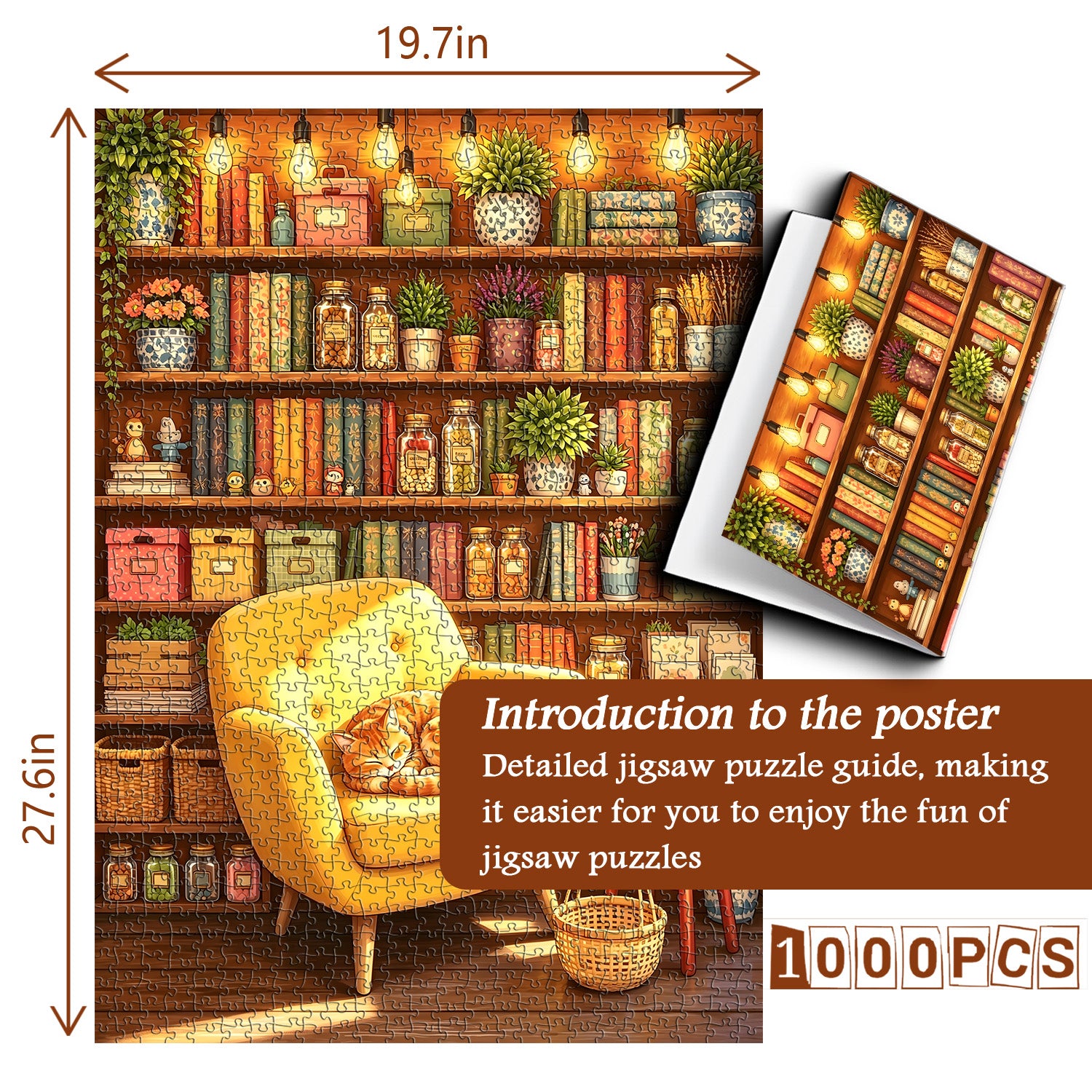 Cozy Shelf Nook Jigsaw Puzzle 1000 Pieces
