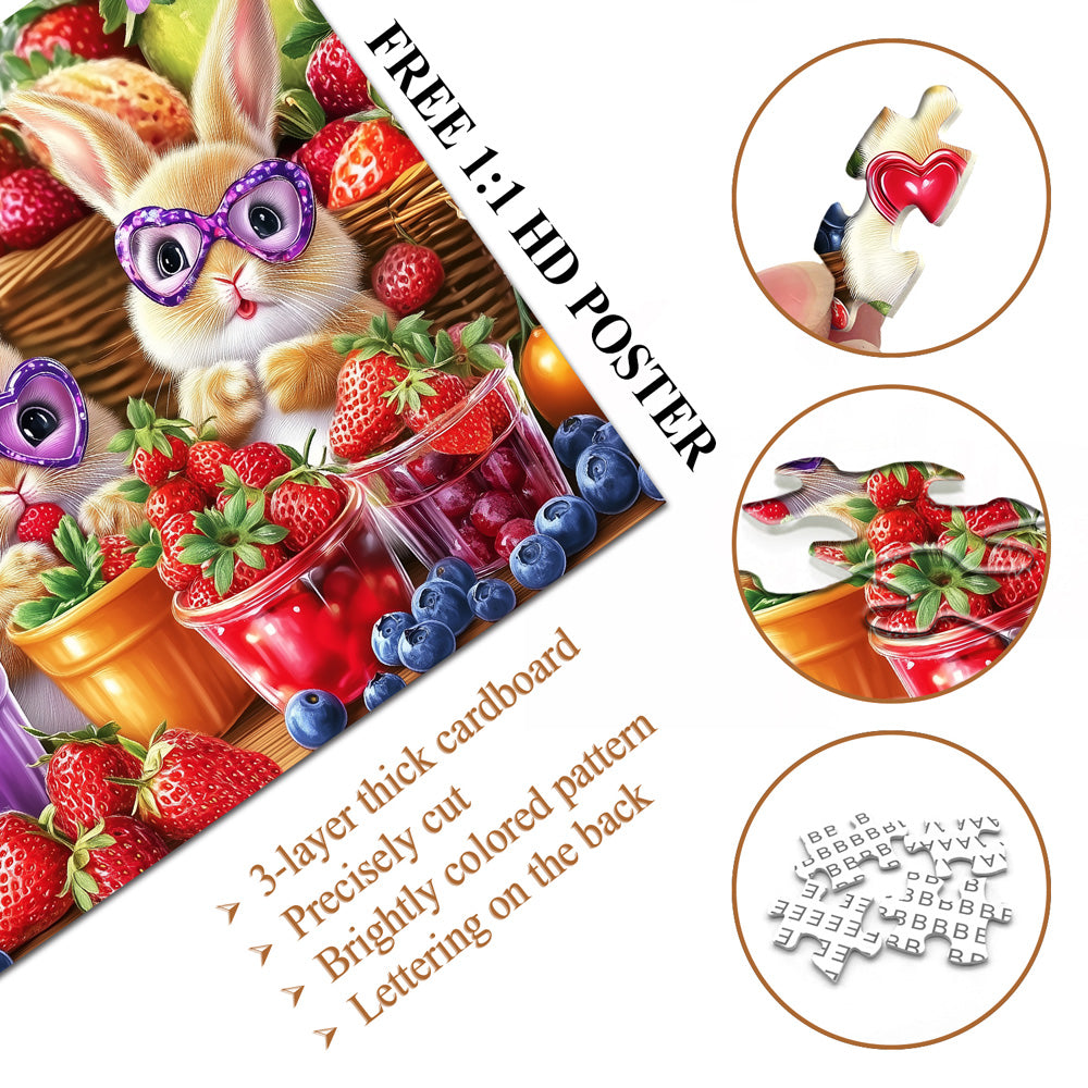 Sweet Bunny Trio Jigsaw Puzzle 1000 Pieces