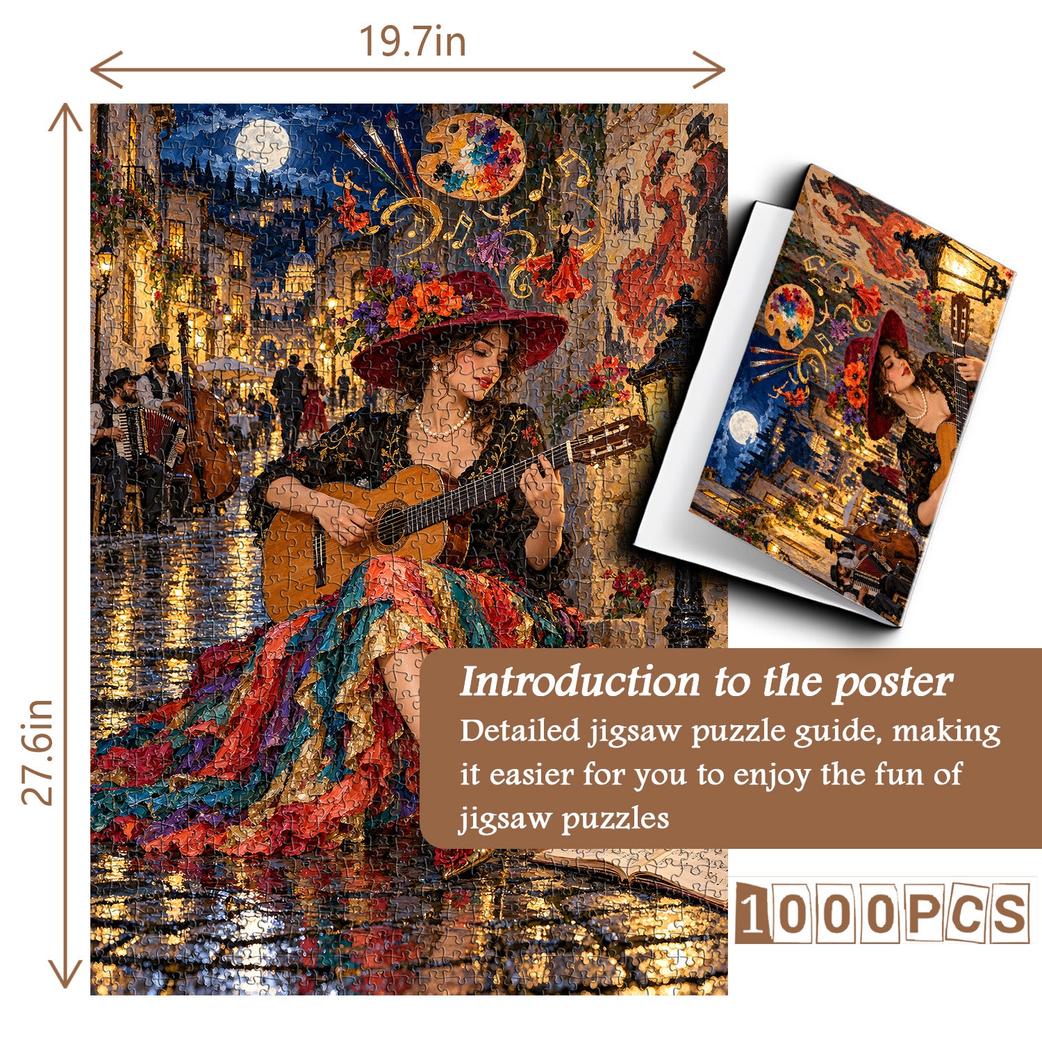 Serenade Under the Moon Jigsaw Puzzle 1000 Pieces