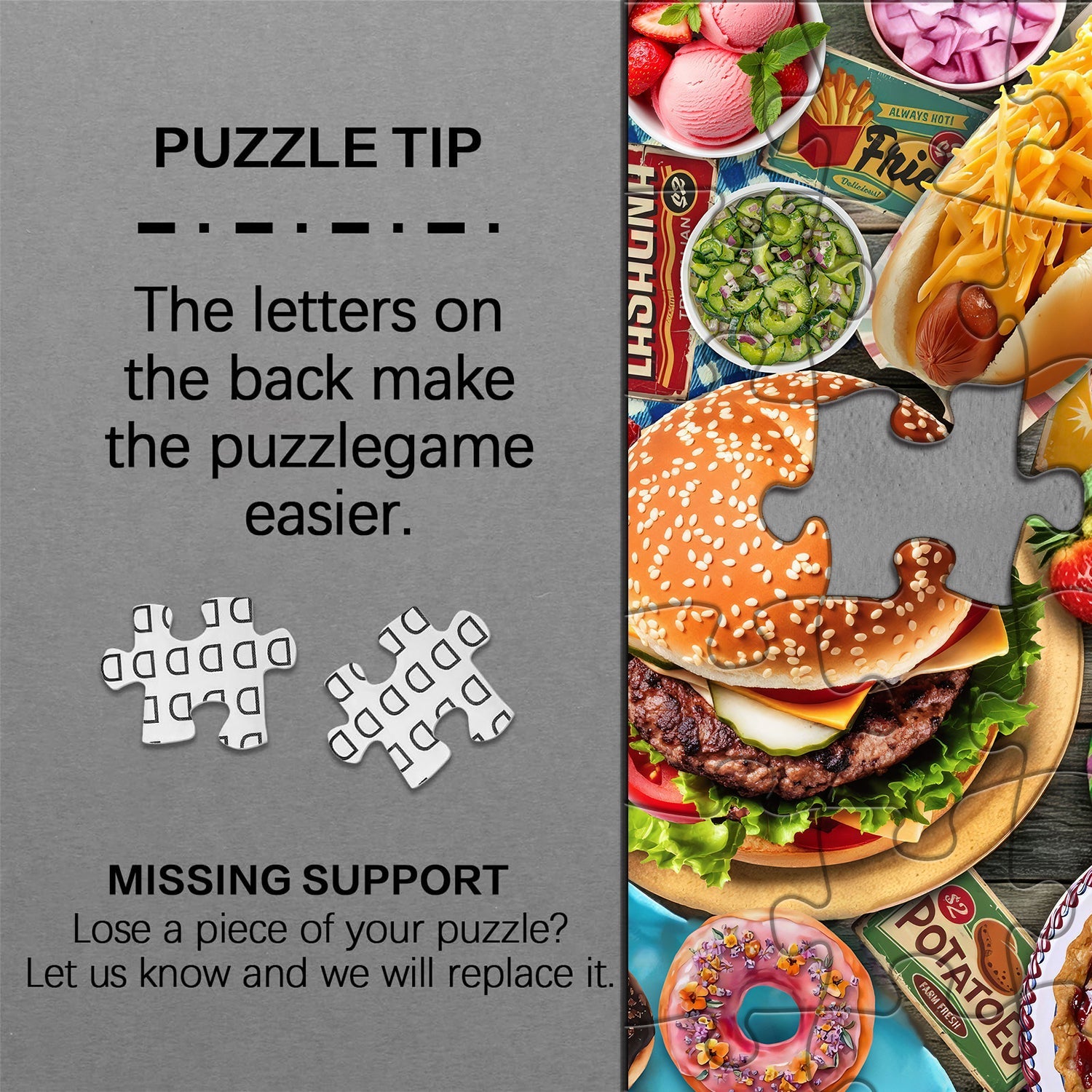 Puzzle per feste Food Delight, 1000 pezzi