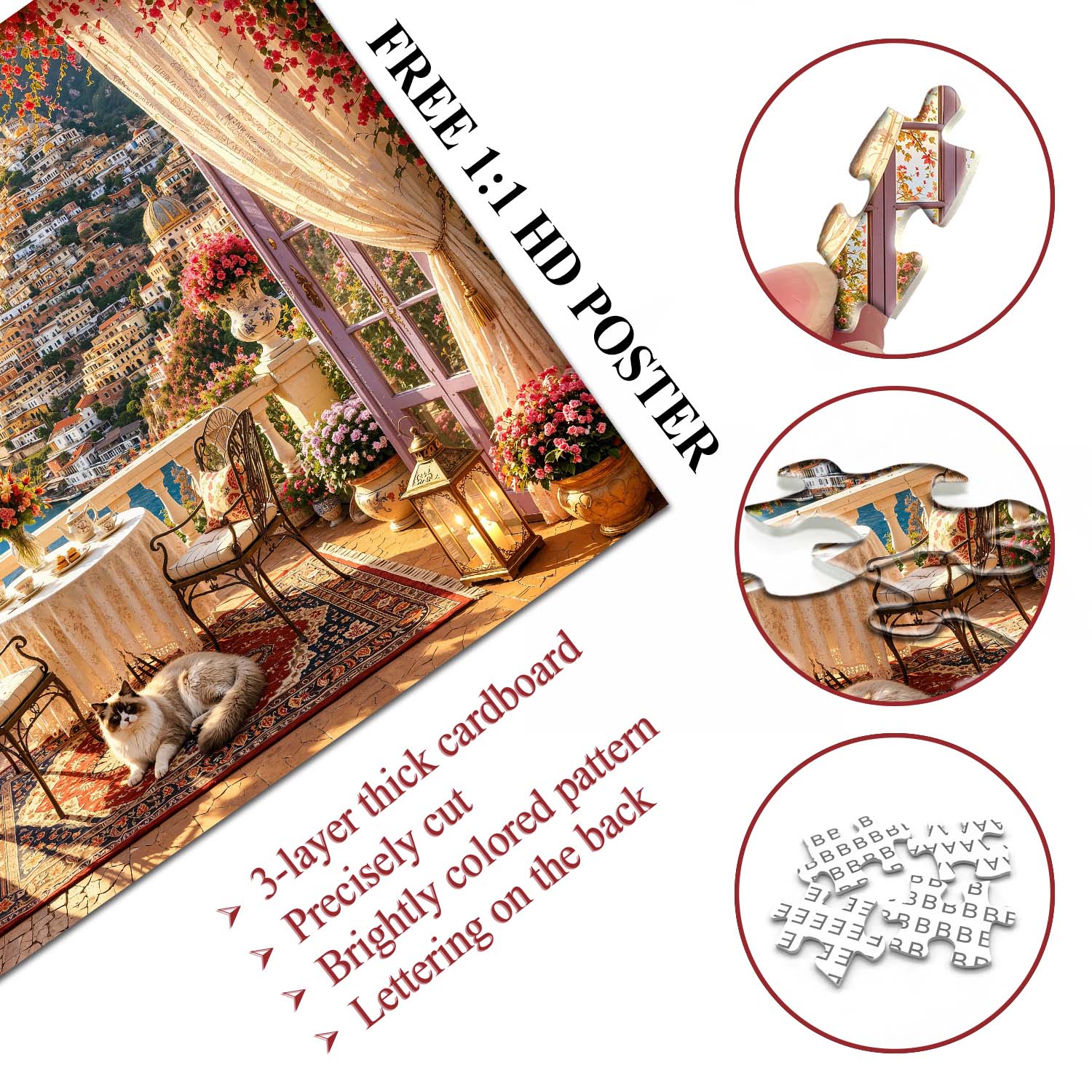 Golden Ocean Veranda Jigsaw Puzzle 1000 Pieces