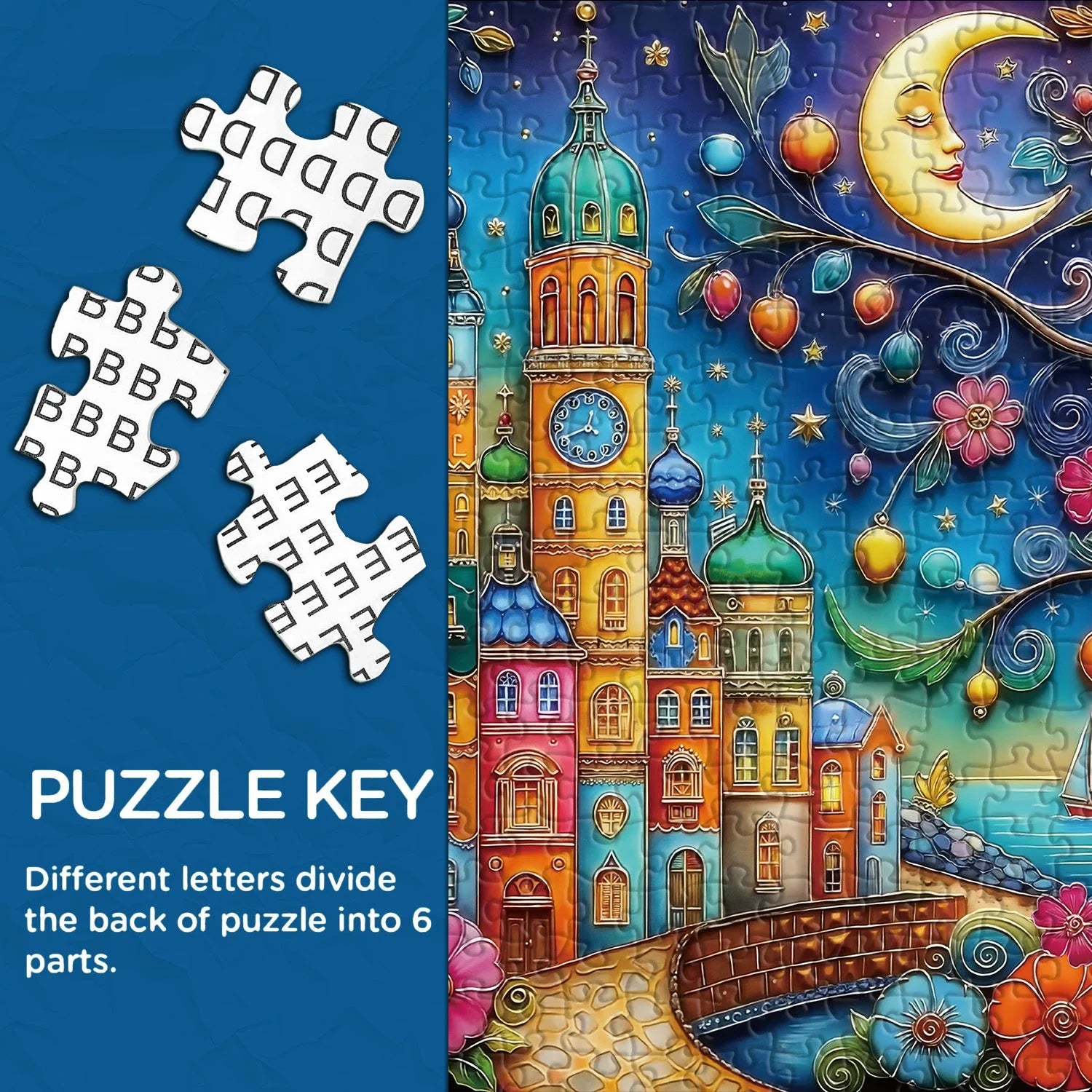 Fantasy Town Jigsaw Puzzle 1000 Pieces