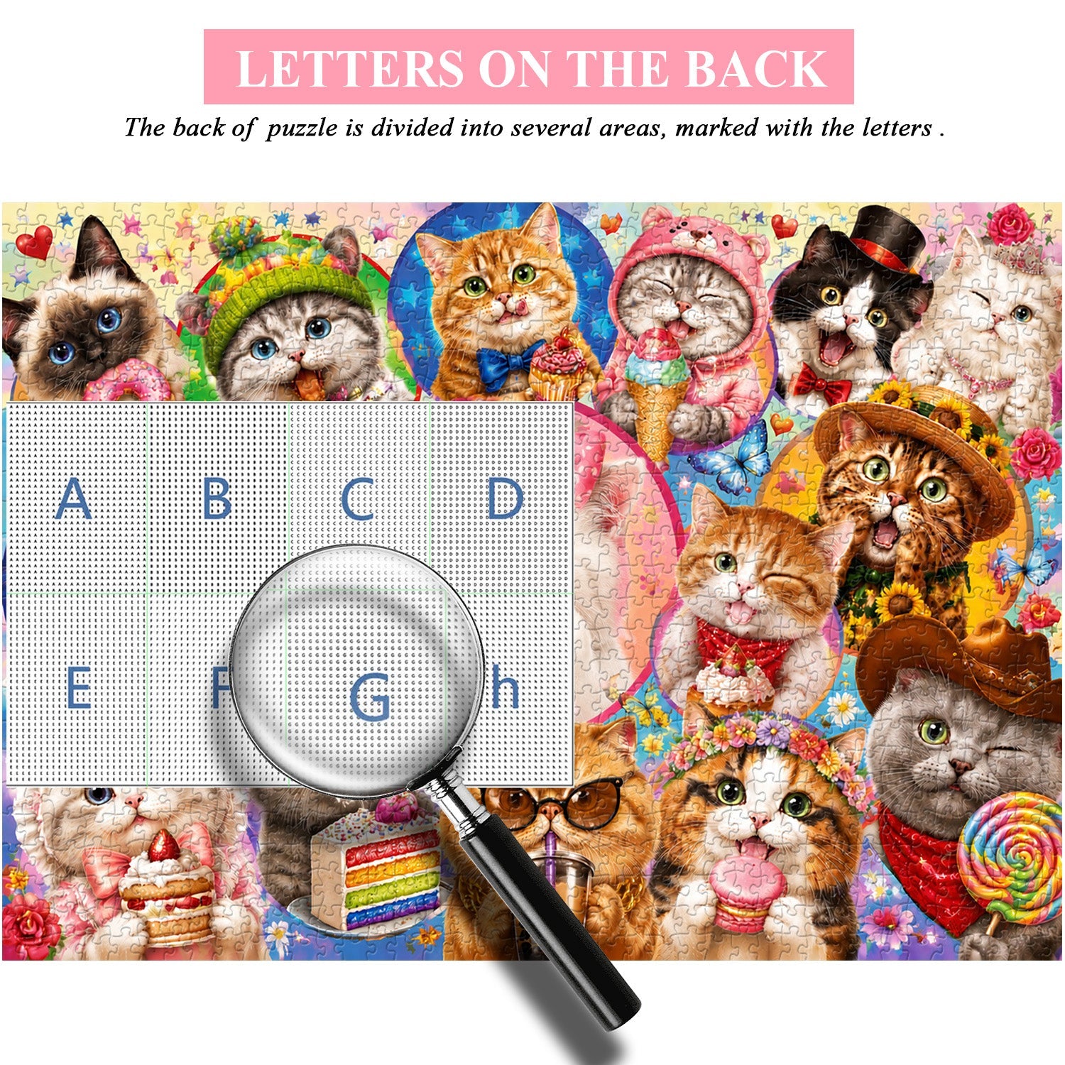 Sweets Kitten Collage Jigsaw Puzzle 1000 Pieces