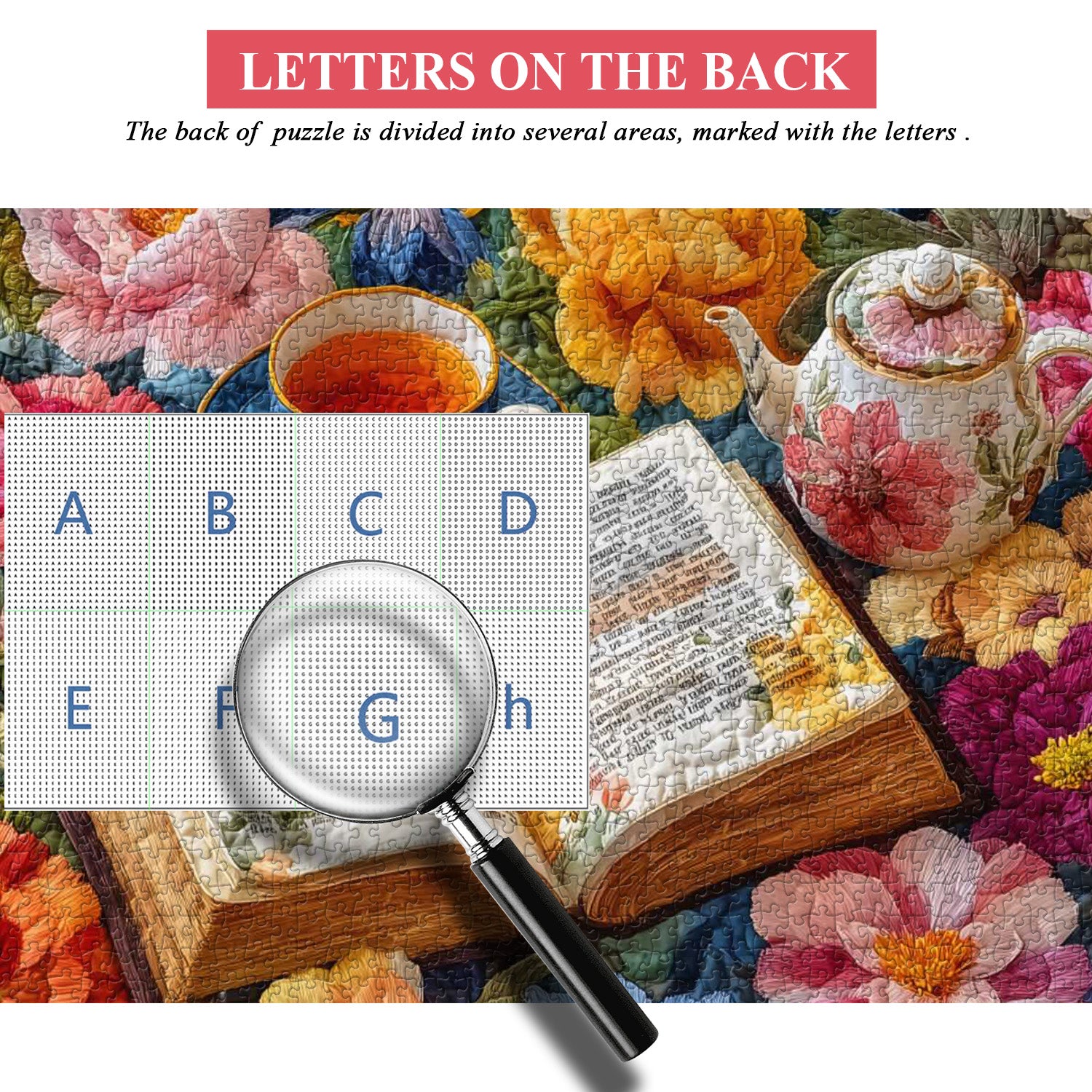 Floral Tea Reading Jigsaw Puzzle 1000 Pieces