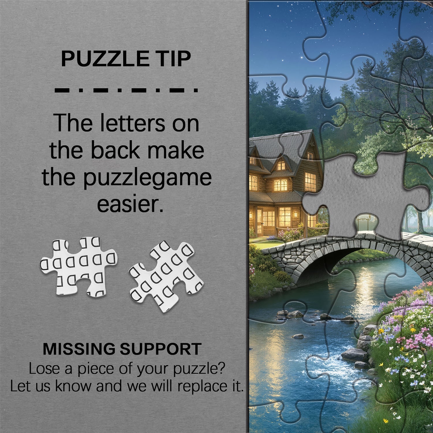 Twilight Cabin Glow Jigsaw Puzzle 1000 Pieces
