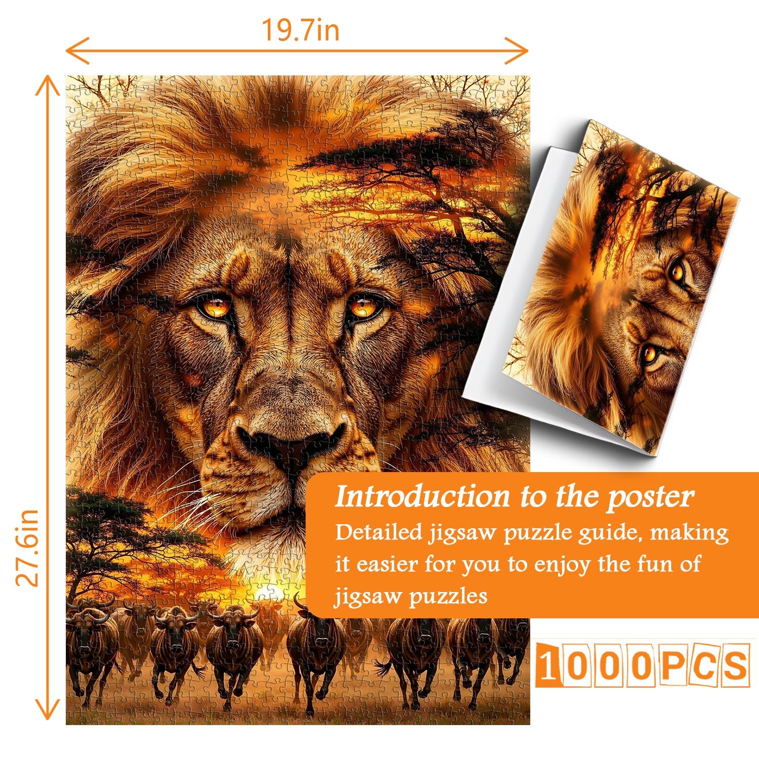 Puzzle del Re delle Praterie, 1000 pezzi