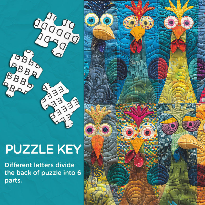 Patchwork Chick Jigsaw Puzzle 1000 pièces