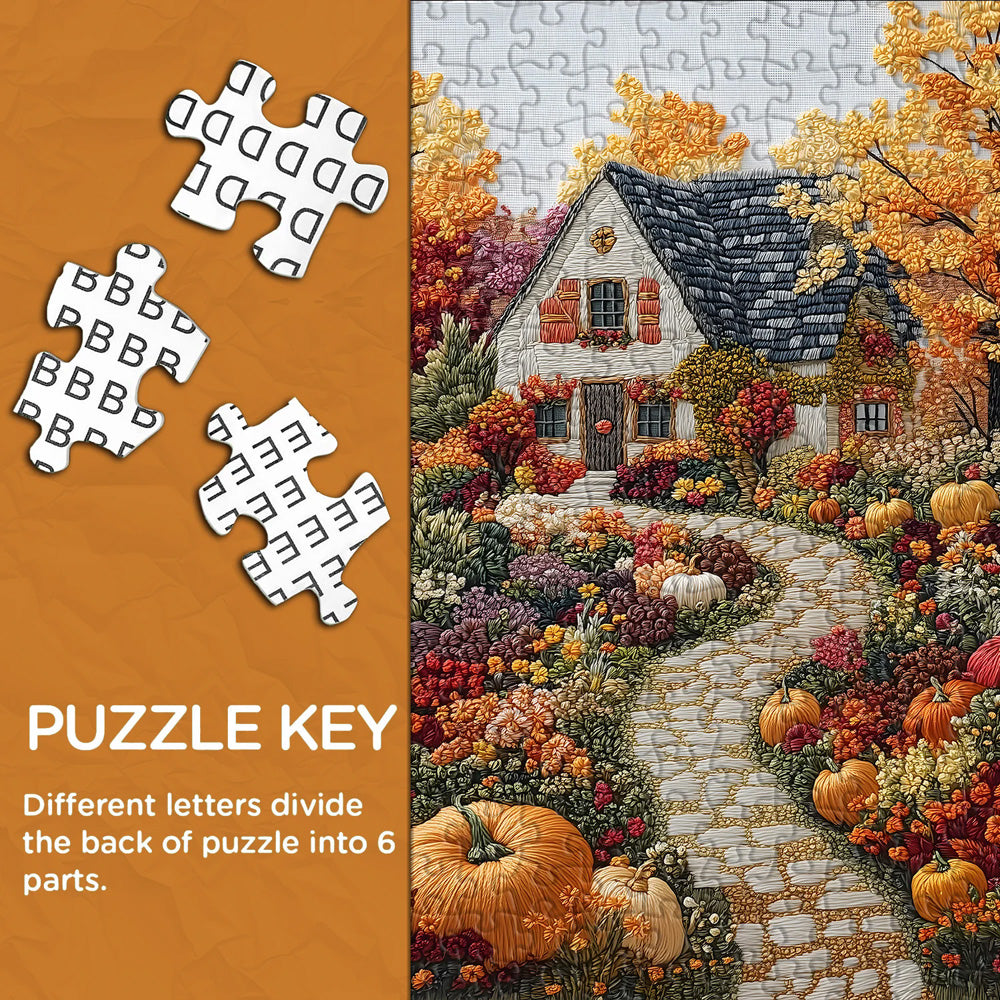 Autumn Cottage Garden Jigsaw Puzzle 1000 Pieces