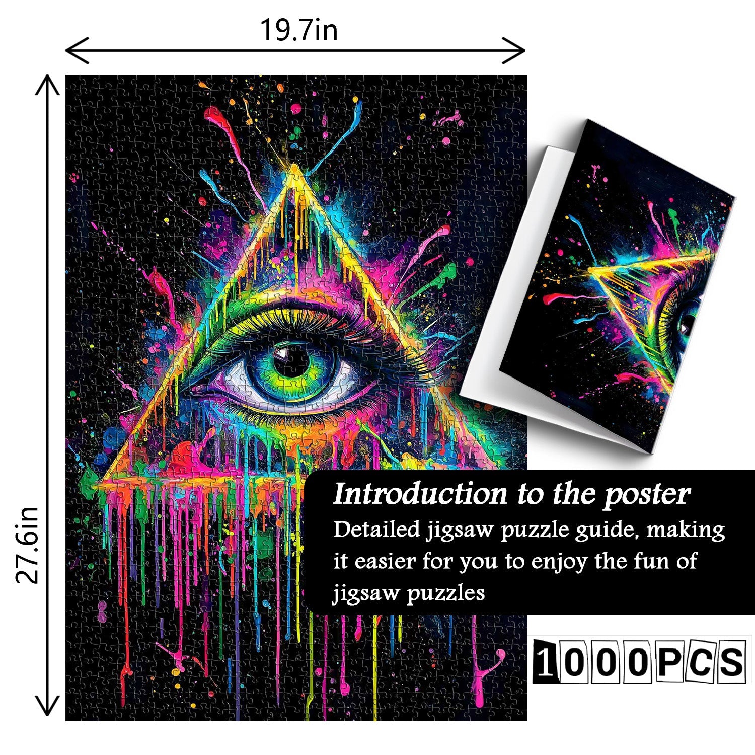 Puzzle de la puzzle des yeux et des pièces 1000 pièces