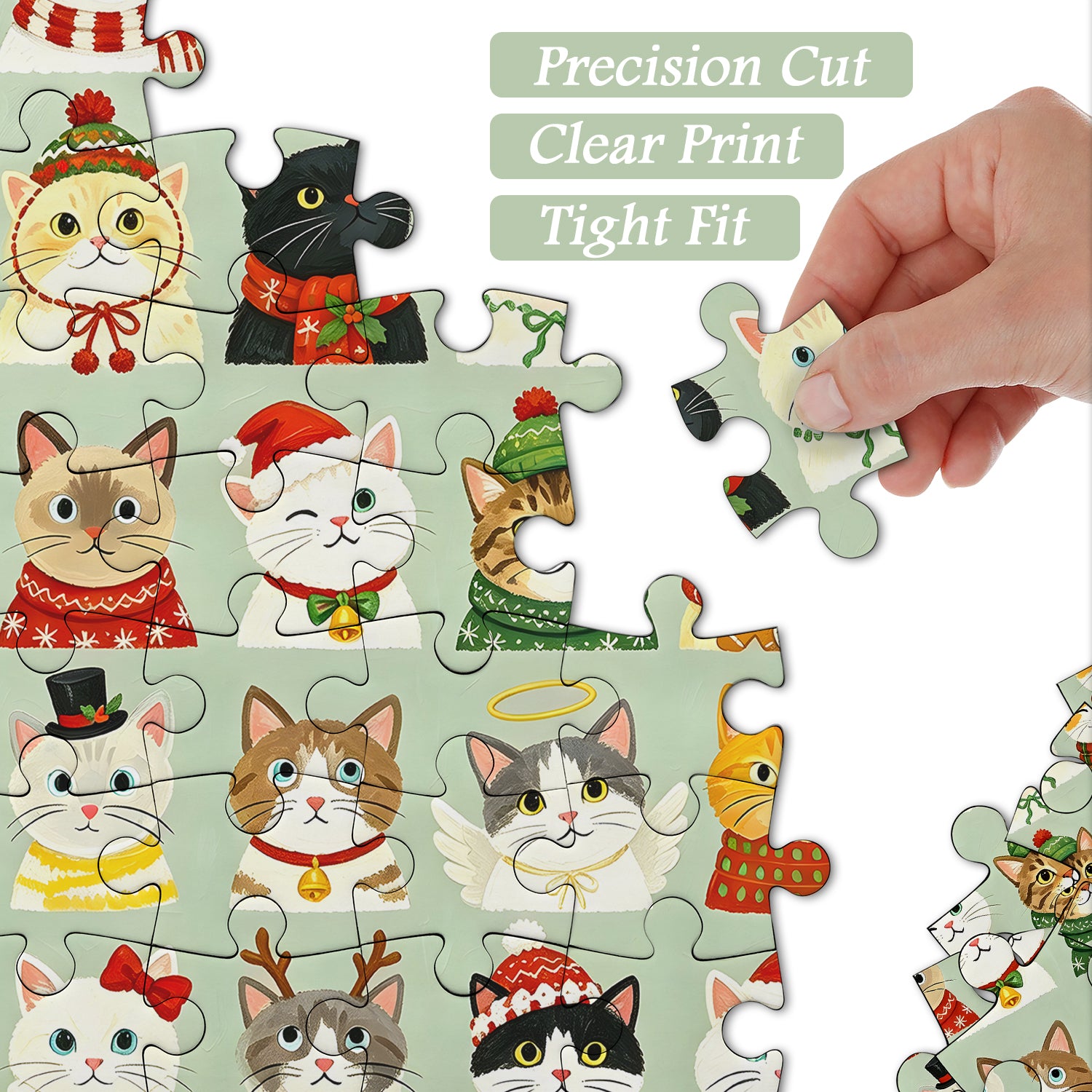 Christmas Kitties Jigsaw Puzzle 1000 Pieces