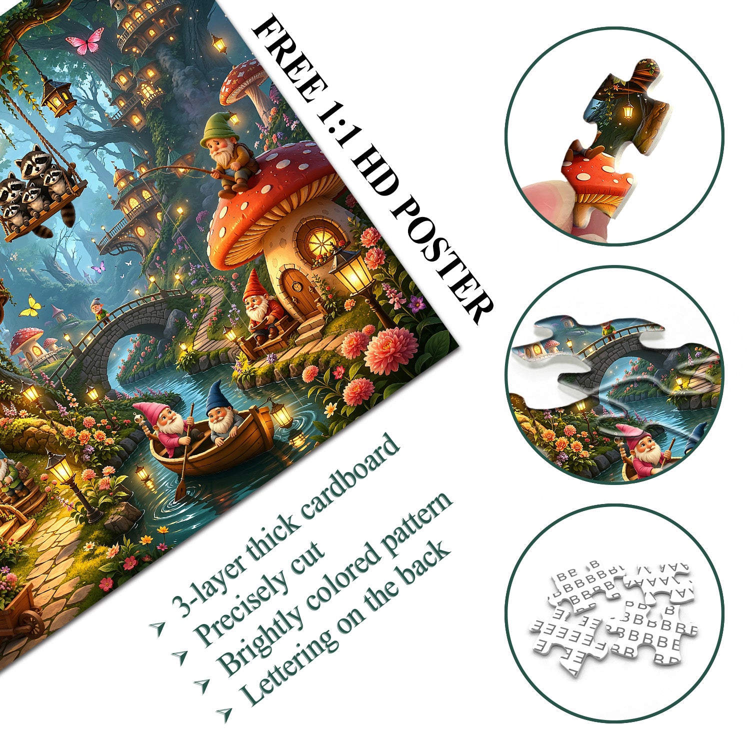Gnome Hollow Jigsaw Puzzle 1000 Pieces