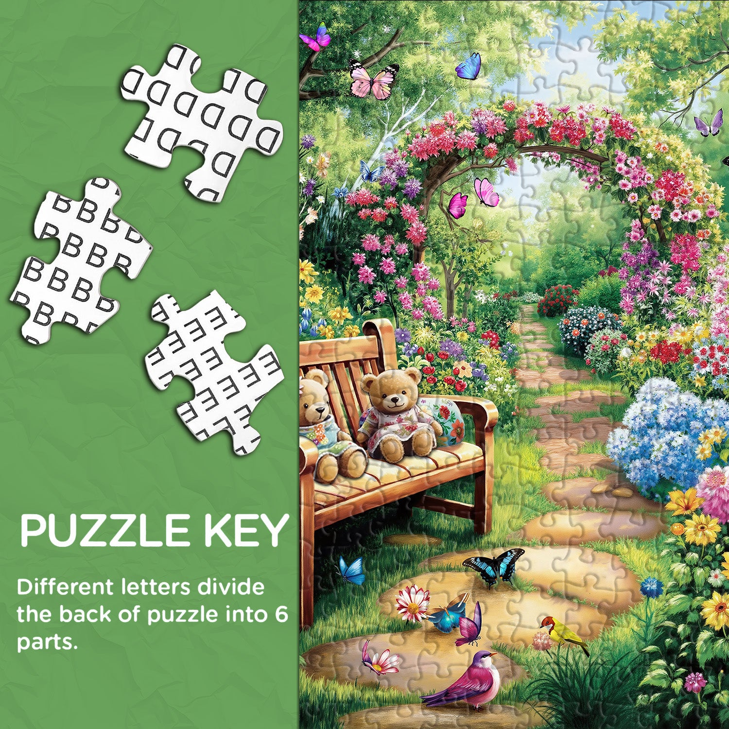 Flower Path Jigsaw Puzzle 1000 Pieces