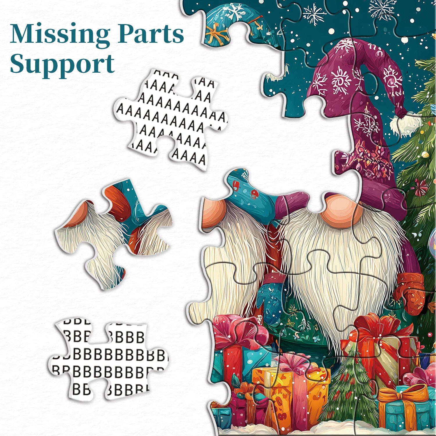 Jolly Snow Gnome puzzle puzzle 1000 pezzi
