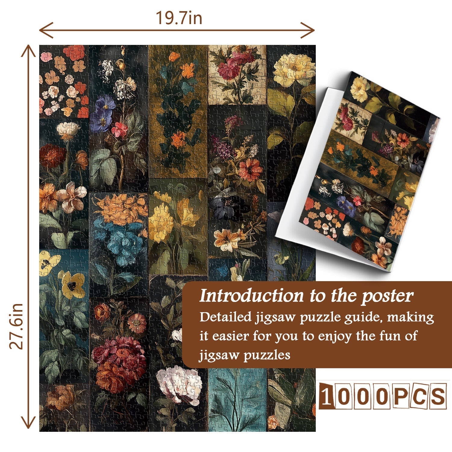 Floral Cabinet Jigsaw Puzzle 1000 Pieces