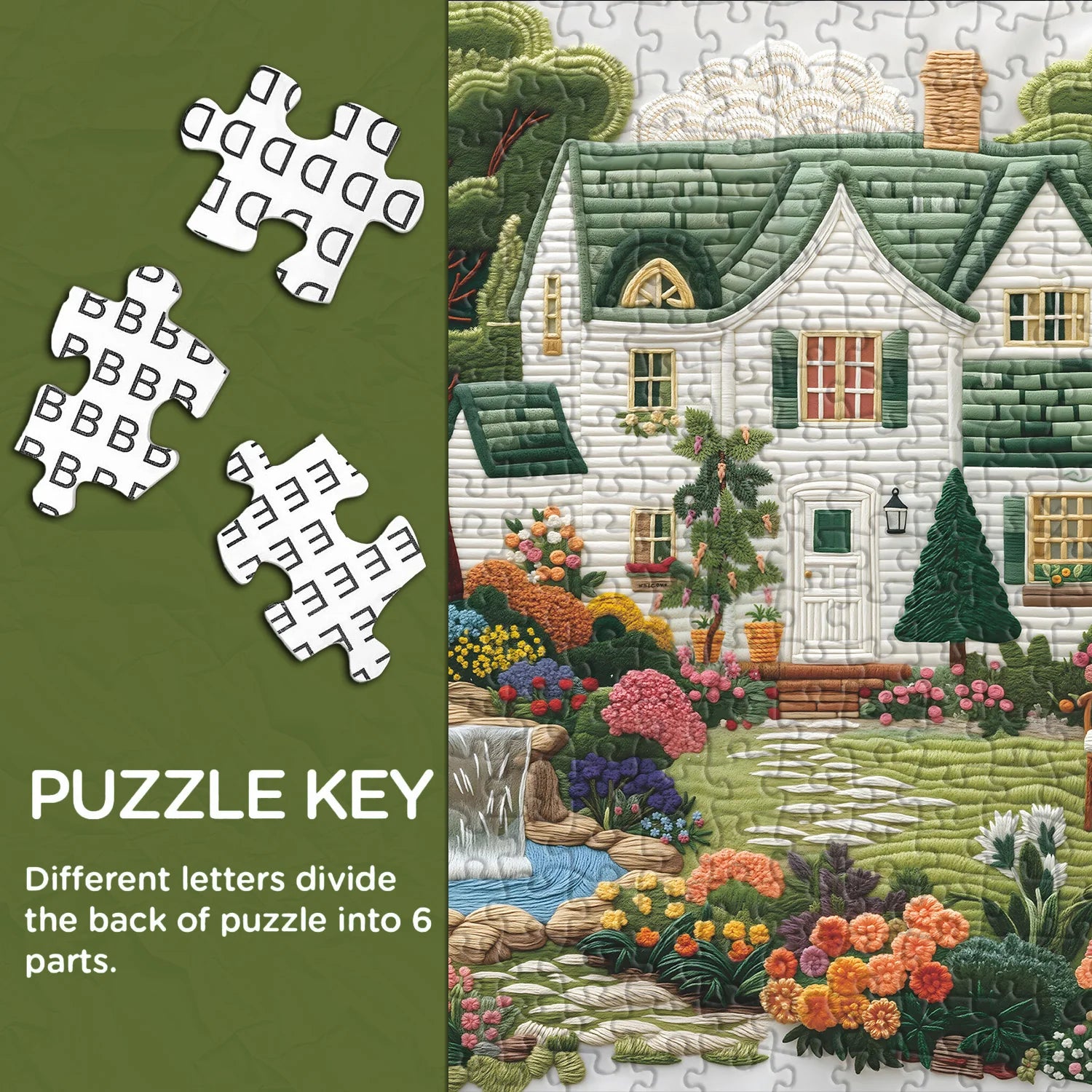 Embroidery Courtyard Jigsaw Puzzle 1000 Pieces