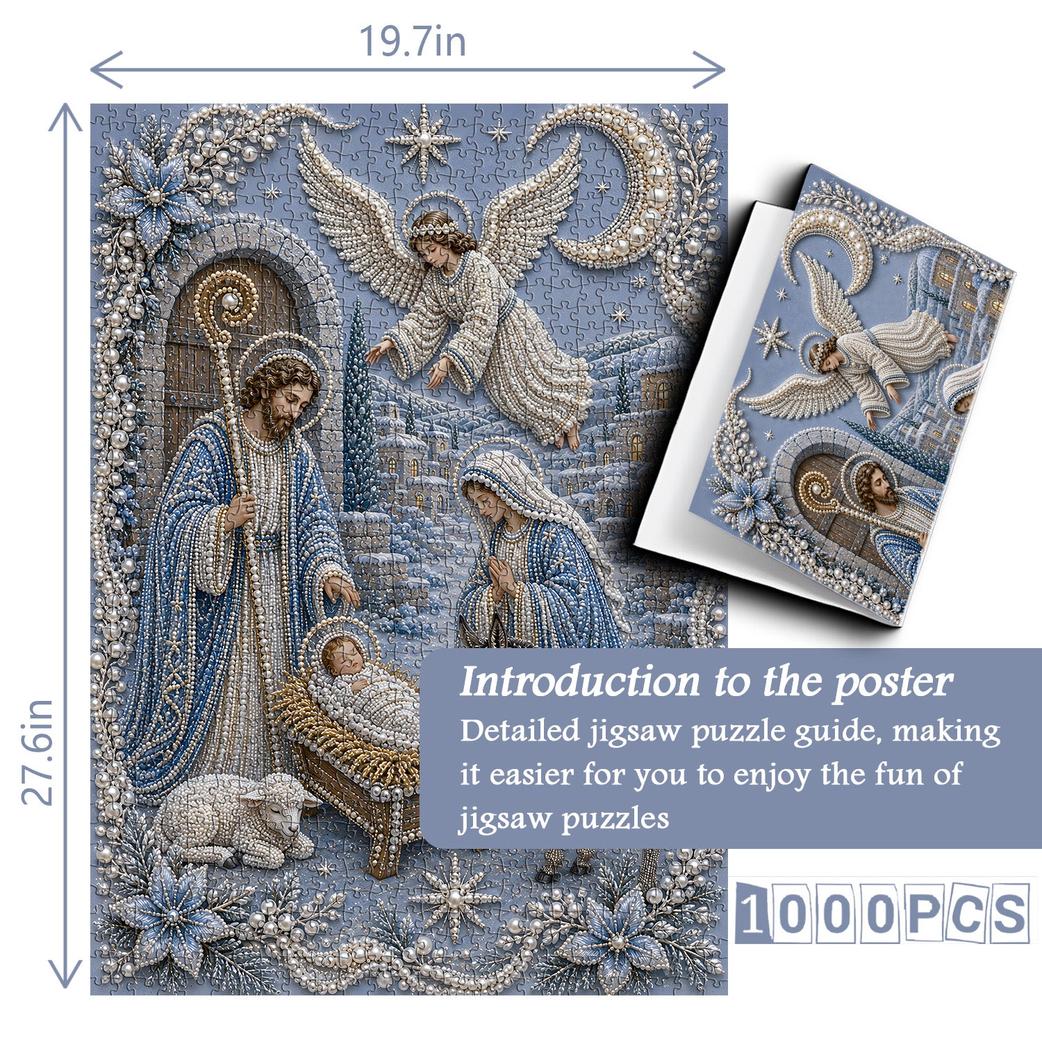 Pearl Nativity Scene Jigsaw Puzzle 1000 Pieces