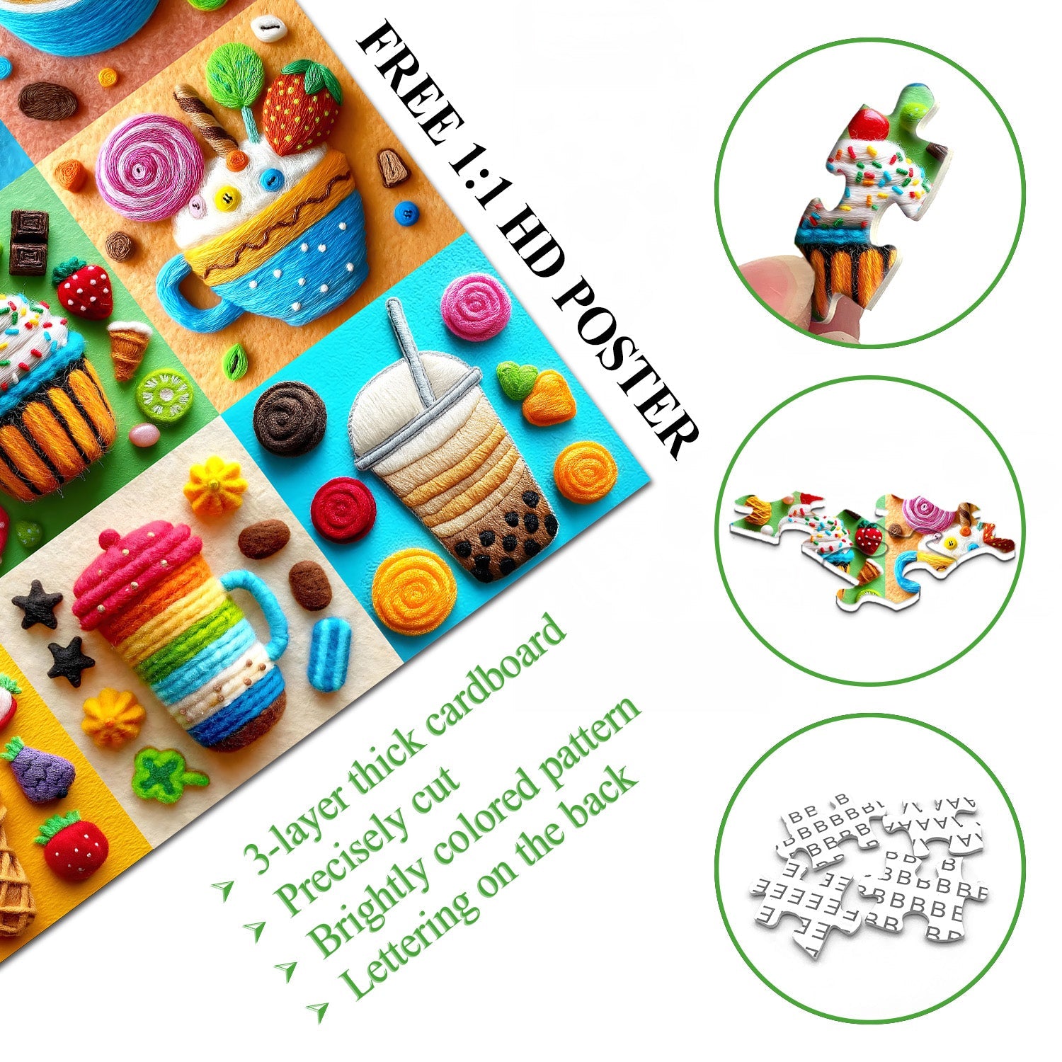 Woolly Sweets Puzzle 1000 Teile
