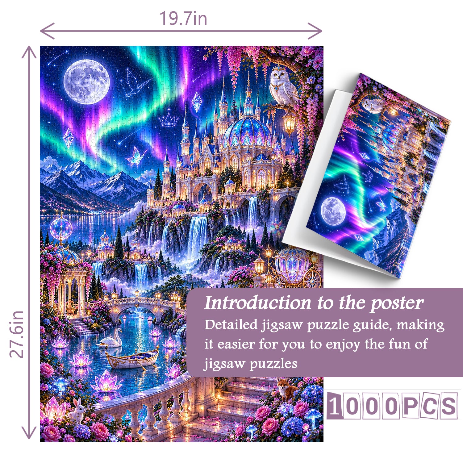 Aurora Castle Jigsaw Puzzle 1000 Pieces
