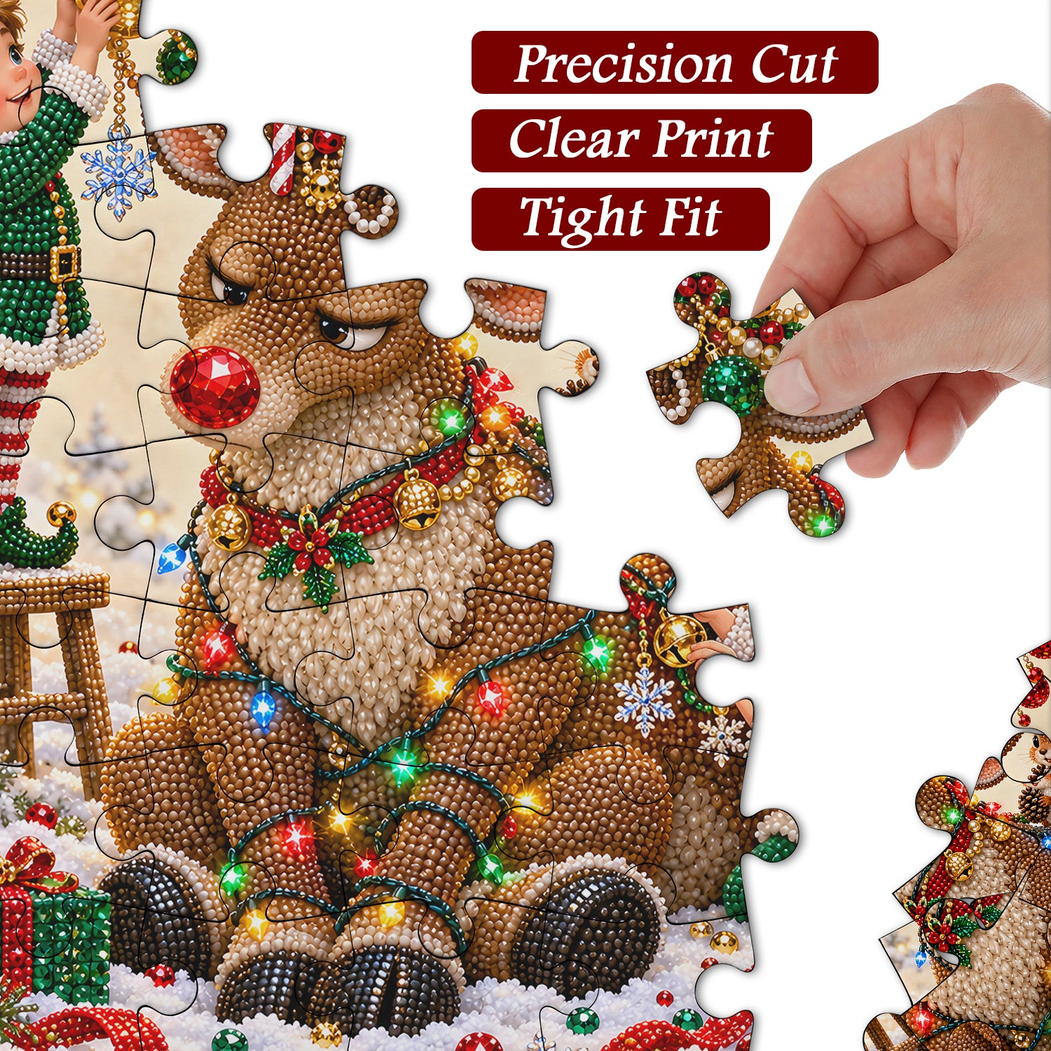 Elves’ Christmas Joy Jigsaw Puzzle 1000 Pieces