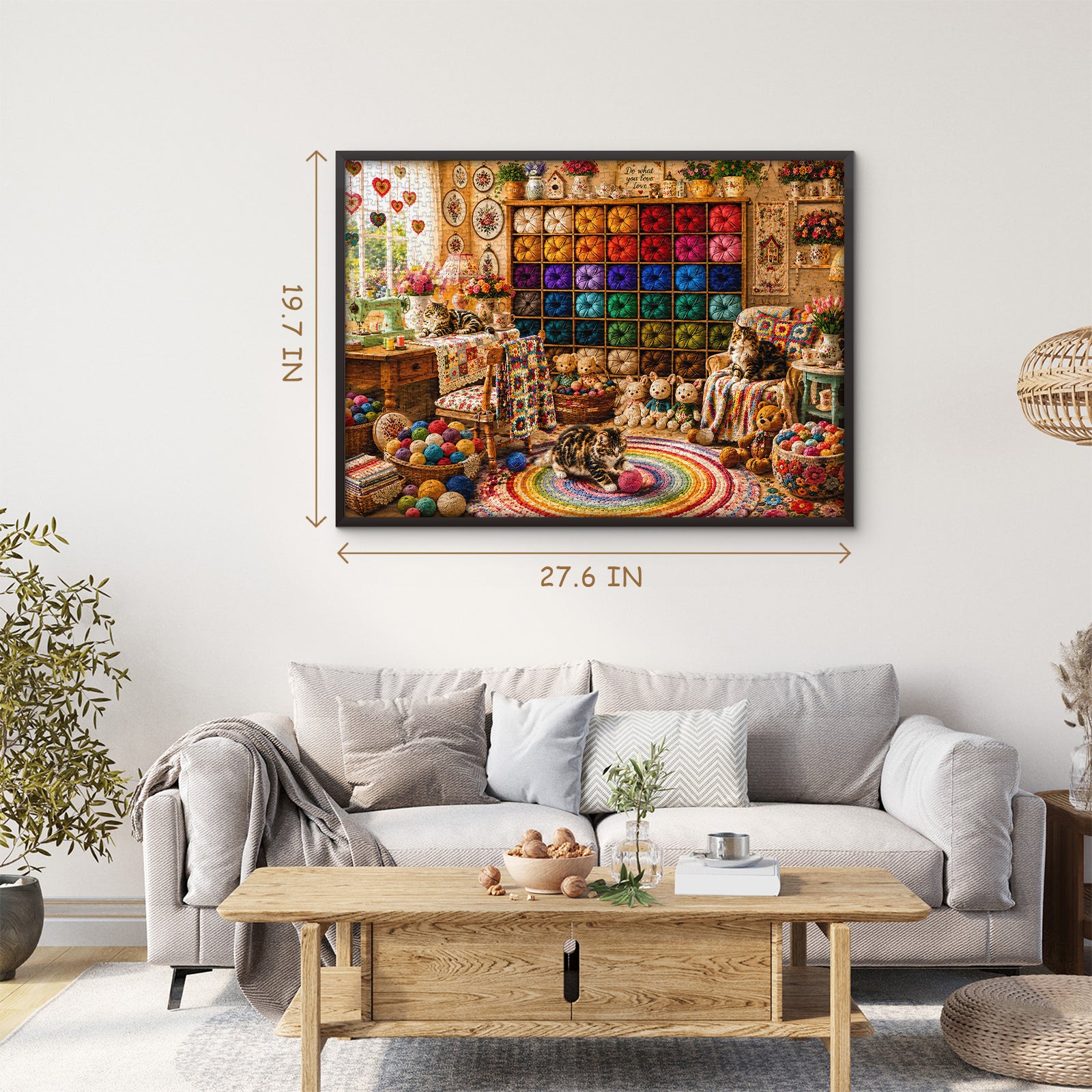 Yarn & Cats Haven Jigsaw Puzzle 1000 Pieces
