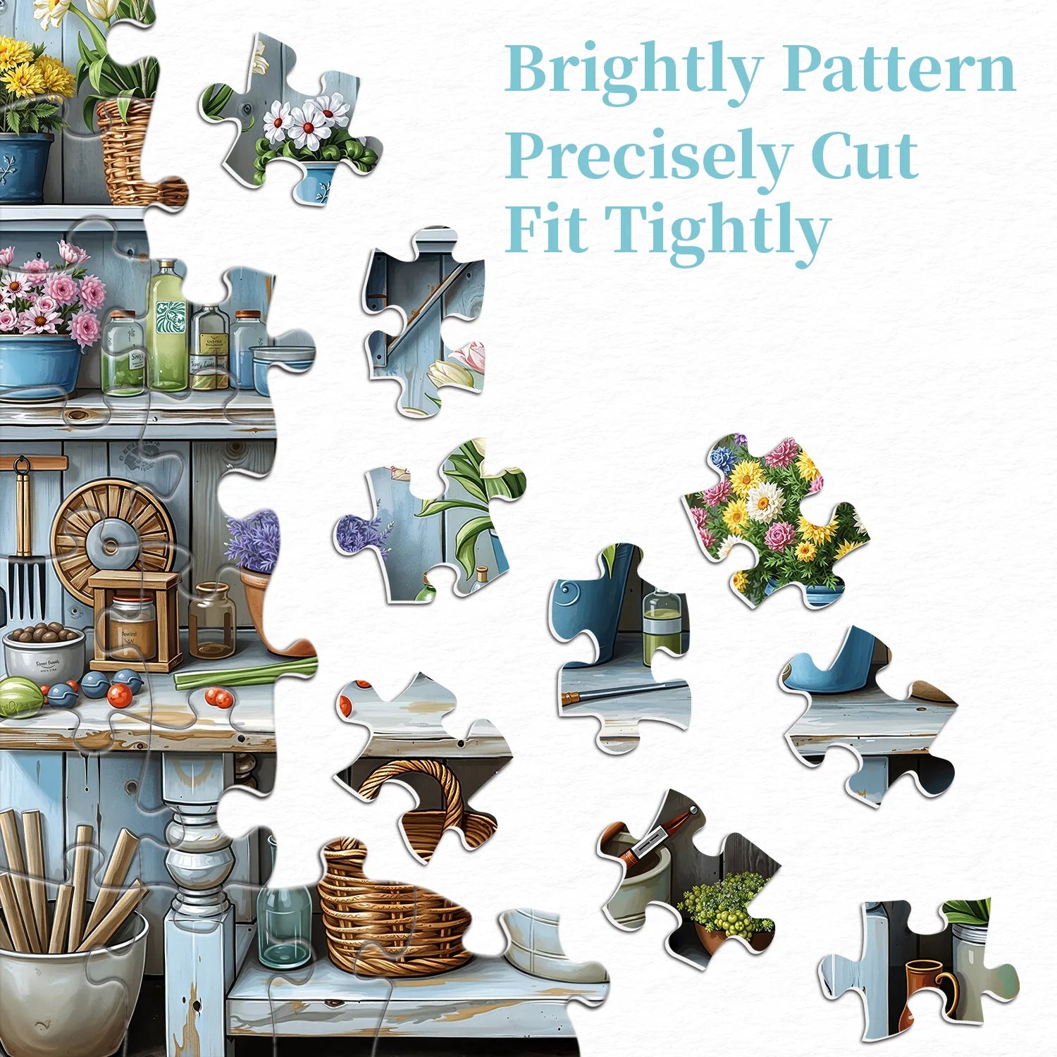 Flower Room Scene Jigsaw Puzzle 1000 Pieces