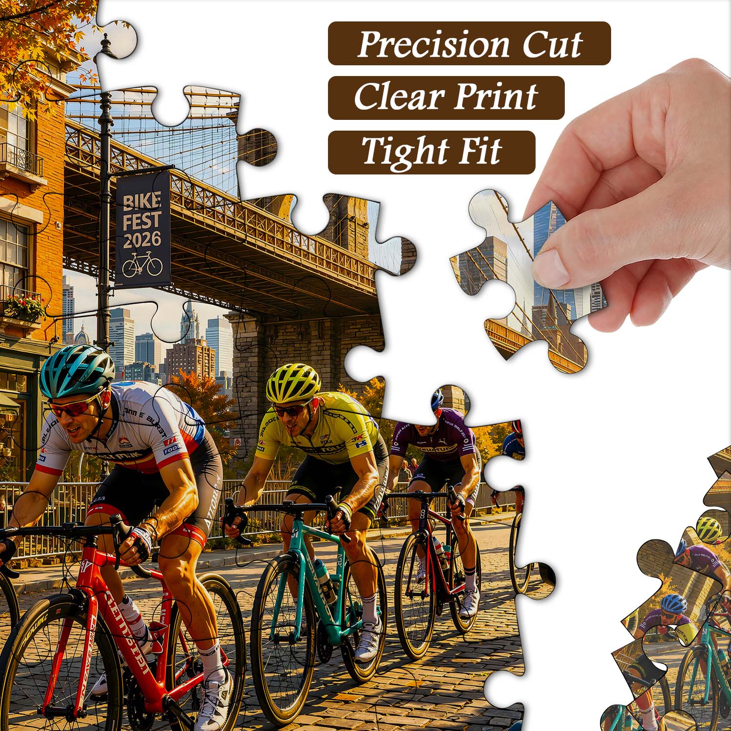 City Bike Race Jigsaw Puzzle 1000 Pieces