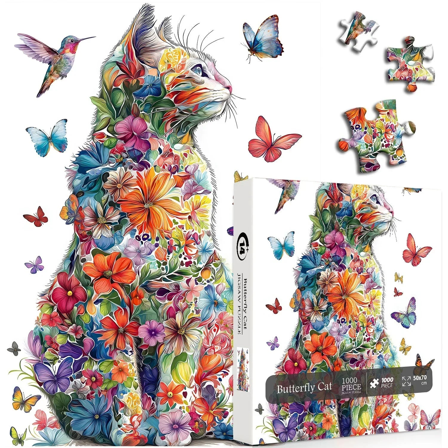 Butterfly Cat -Puzzle 1000 Stücke