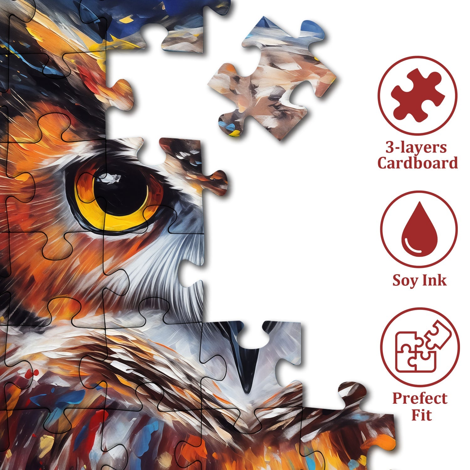 Art Owl Jigsaw Puzzle 1000 Pieces