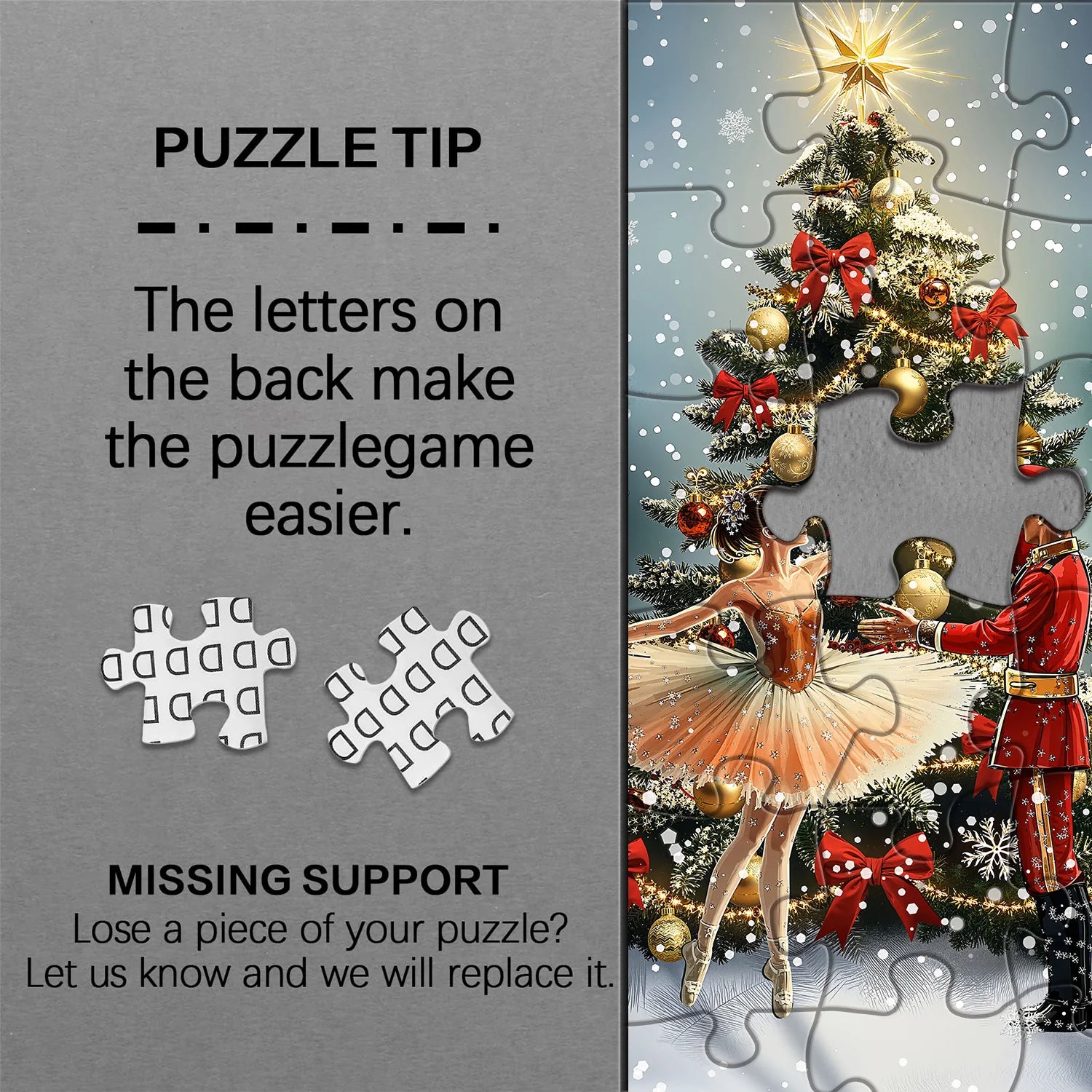 Puzzle Danse de Noël étoilé 1000 pièces