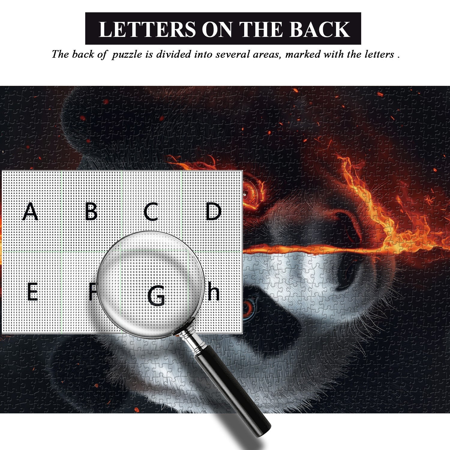 Fire Realm Panda Jigsaw Puzzle 1000 Pieces