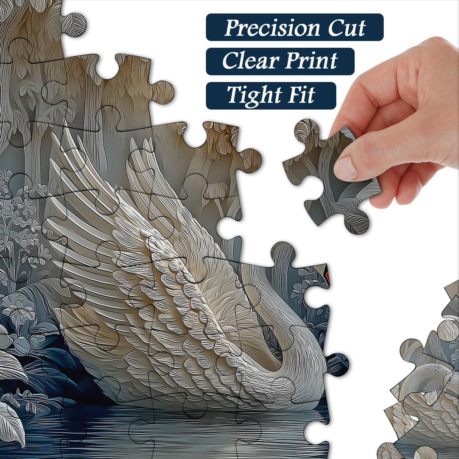 Swan Serenity Jigsaw Puzzle 1000 Pieces