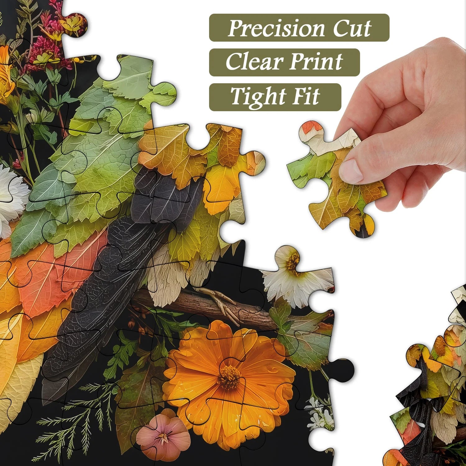 Leaf &Hummingbird Jigsaw Puzzle 1000 Pieces