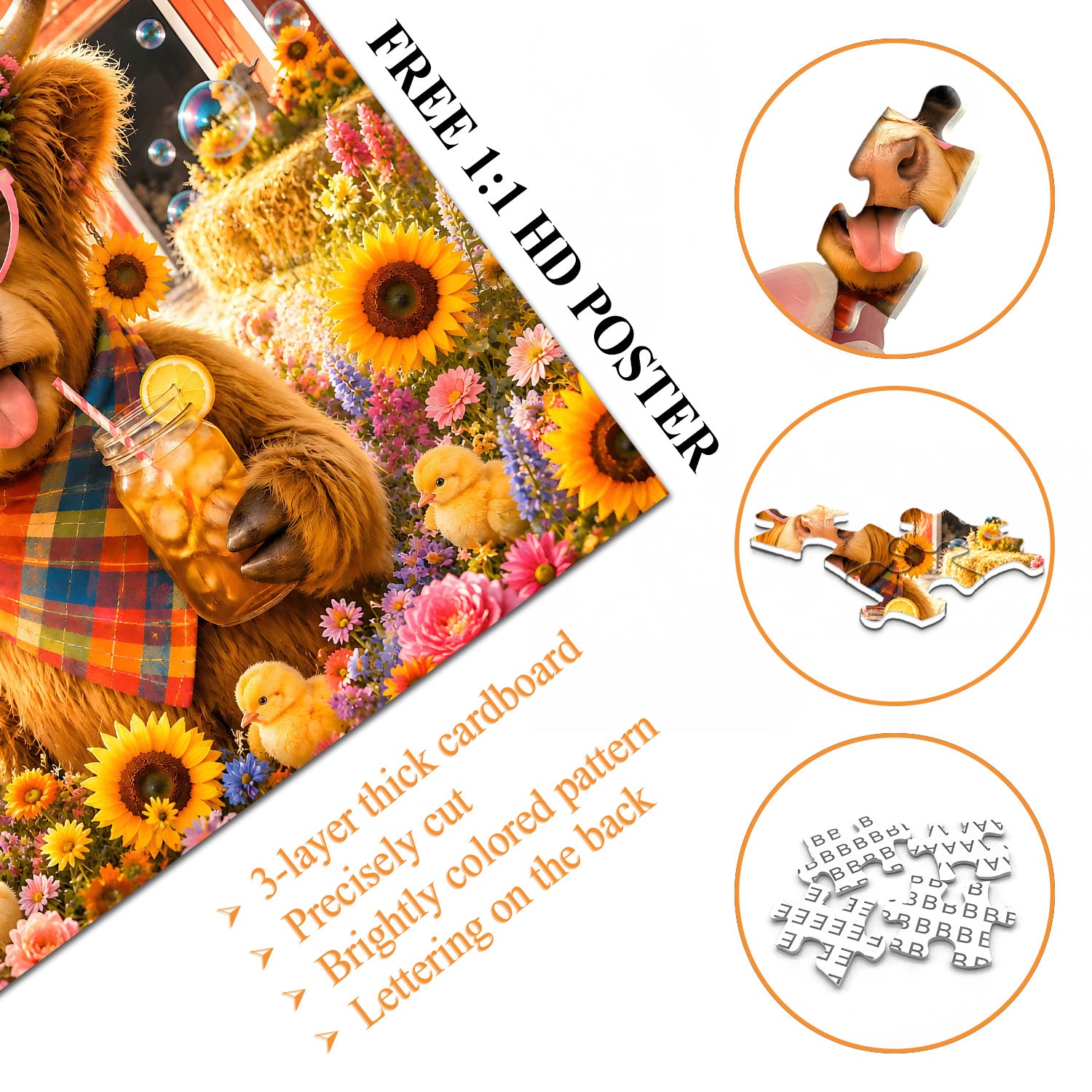 Sunshine Moo Jigsaw Puzzle 1000 Pieces