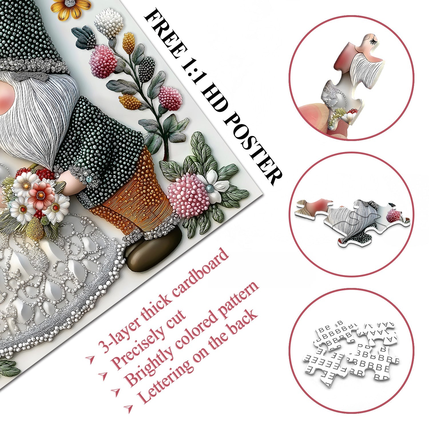 Puzzle Gnomi Innamorati 1000 Pezzi