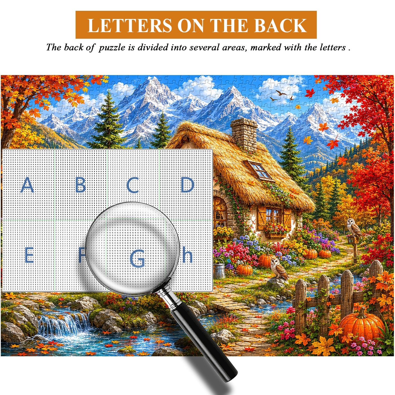 Herbst-Kürbis-Cottage-Puzzle, 1000 Teile