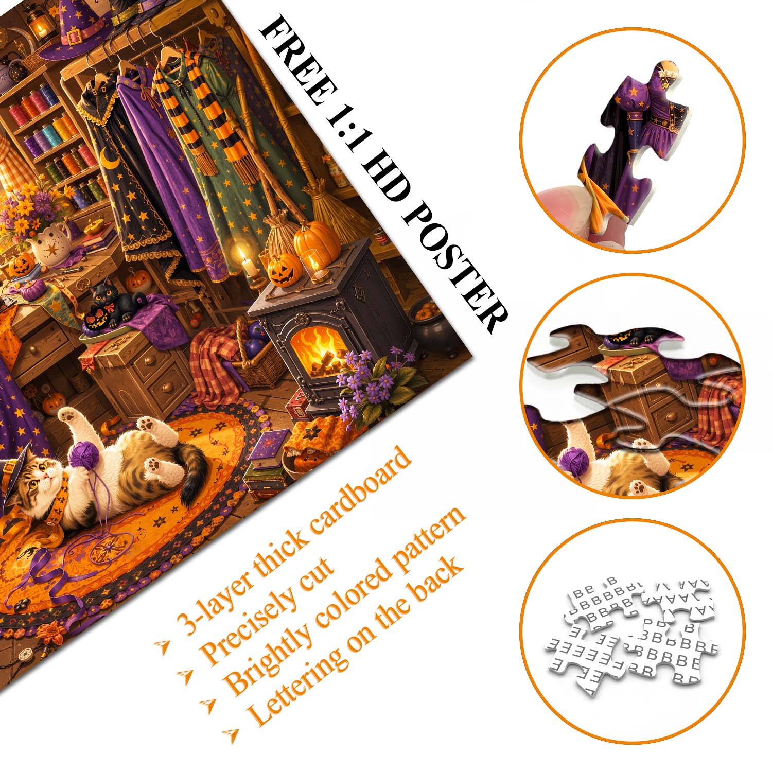 Witch Costume Workshop Jigsaw Puzzle 1000 Pieces