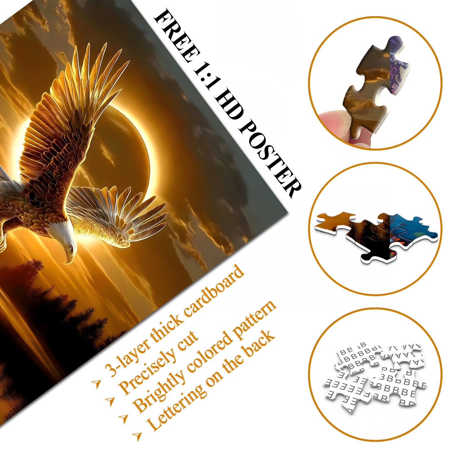 Solar Eagle Jigsaw Puzzle 1000 Pieces