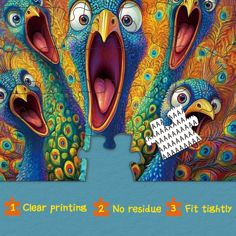 Peacock Scream Jigsaw Puzzles 1000 Pieces