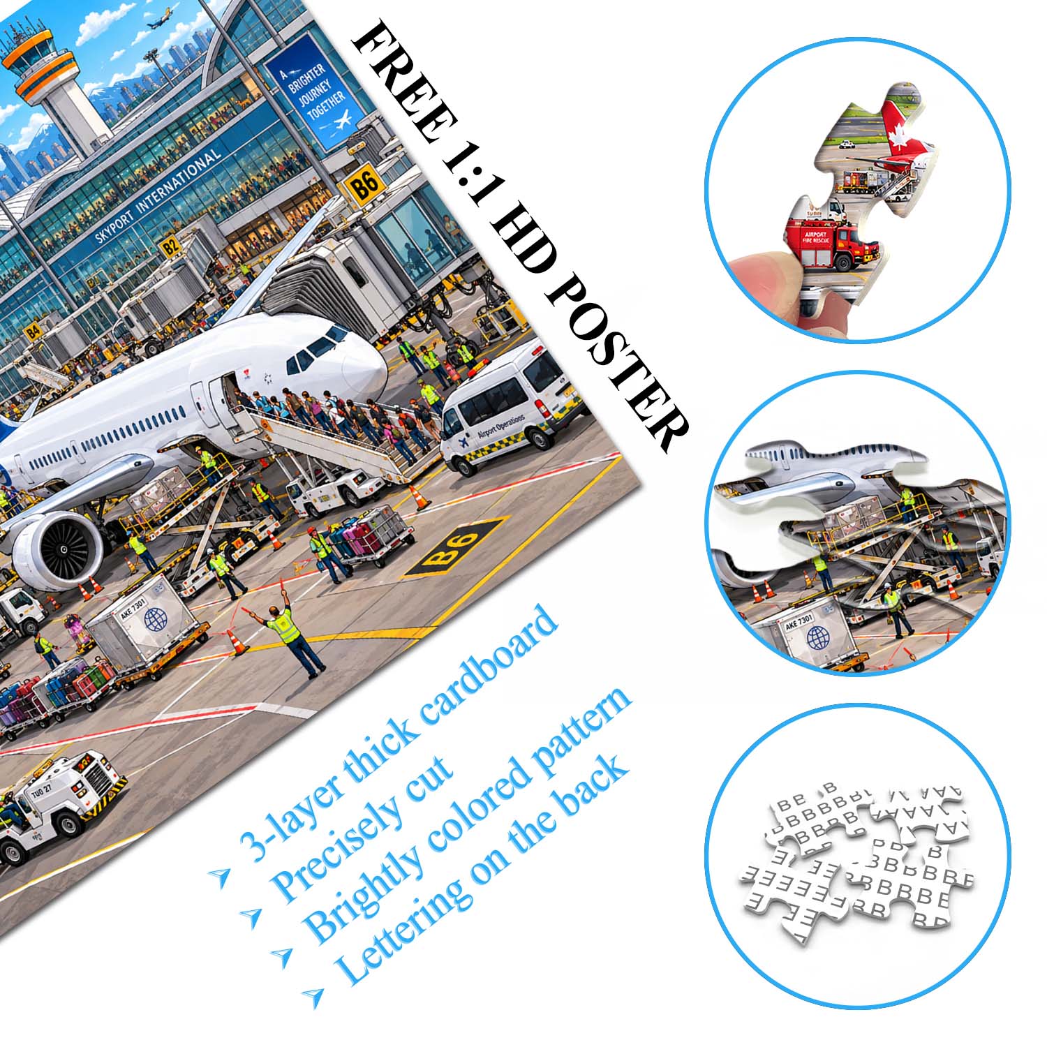 Airport Bustle Jigsaw Puzzle 1000 Pieces