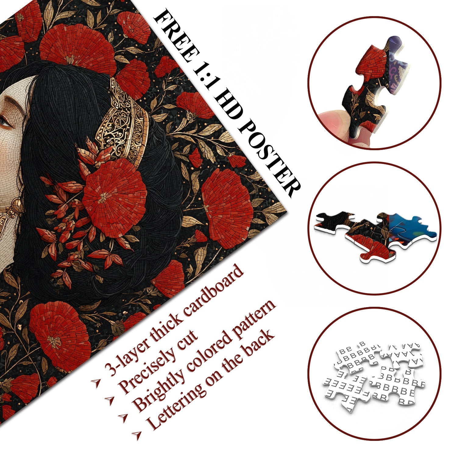 Puzzle Beauté Florale 1000 Pièces