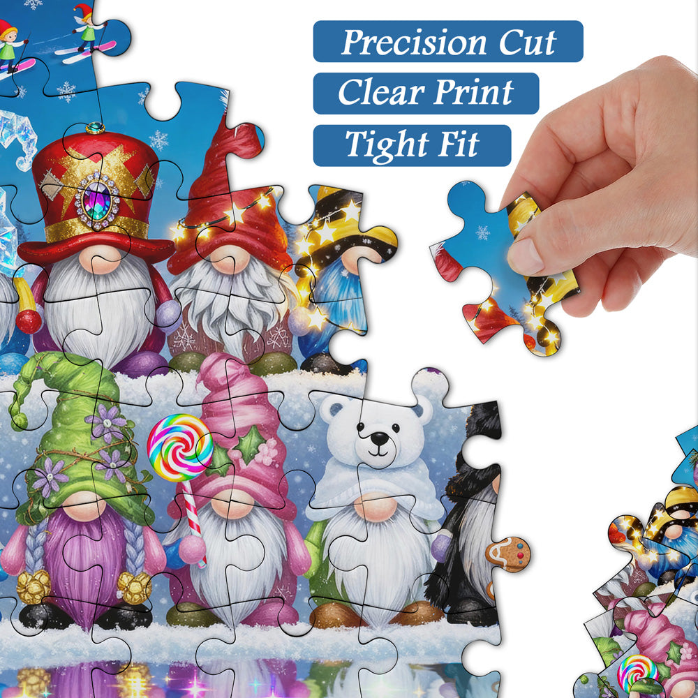 Starlit Gnome Parade Jigsaw Puzzle 1000 Pieces