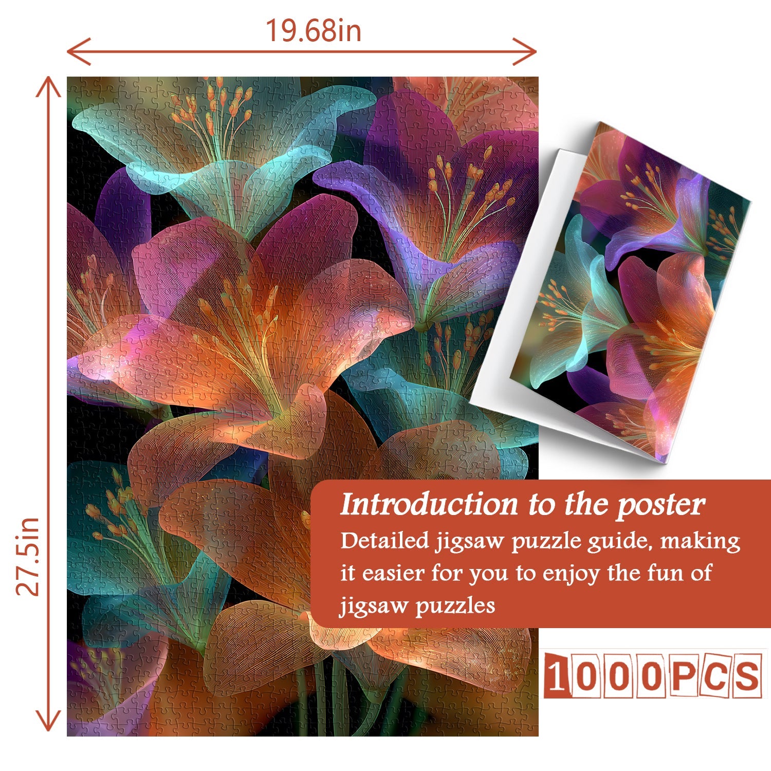 Flowing Light Garden Jigsaw Puzzle 1000 Pieces