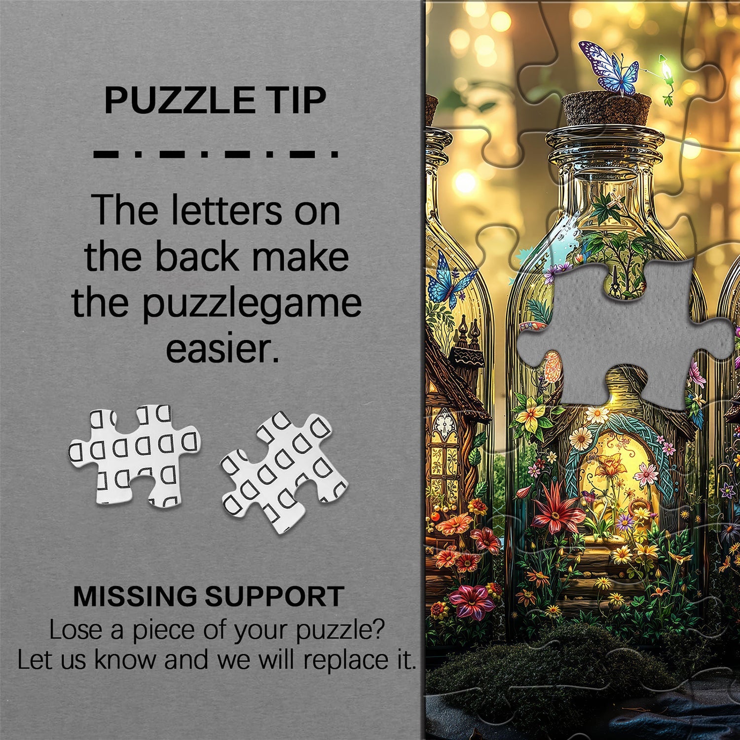 Mystical Bottles Gardens Jigsaw Puzzle 1000 Pieces